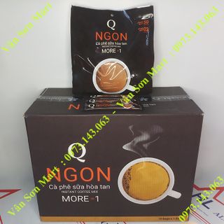 01 thùng cà phê sữa Ngon Trần Quang 10 bịch lớn 1.04Kg (52 gói dài * 20g)