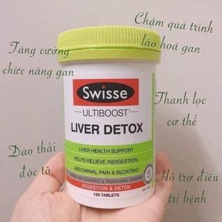 [ DATE 2025 ] VIÊN UỐNG THẢI ĐỘC MÁT GAN LIVER DETOX 120 VIÊN (Hộp)