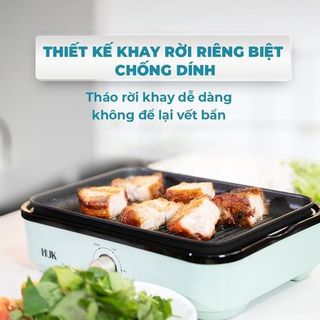 Nồi Lẩu Nướng Đa Năng 3 Trong 1 HUK BL34
