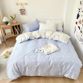 Bộ Chăn Ga Gối Cotton Poly Mới Nhất Cao Cấp Mềm Mịn CÓ VỎ CHĂN PV10 - KiMi Decor