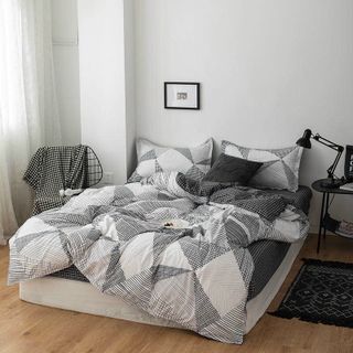 Bộ Set 4 Món Chăn Ga Gối Cotton Korea Cao Cấp Mềm Mịn CÓ CHĂN CHẦN BÔNG