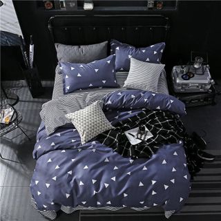 Bộ Set 4 Món Chăn Ga Gối Cotton Korea Cao Cấp Mềm Mịn CÓ CHĂN CHẦN BÔNG
