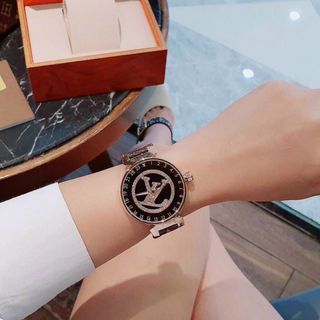 ĐỒNG HỒ L V CAO CẤP DA NỮ MẶT XOAY