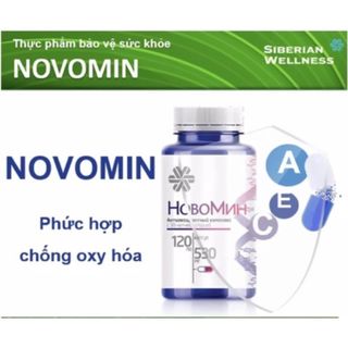 Viên uống chống oxy hóa, tăng cường sức khỏe Novomin của Siberian Wellness (Nga) - Hộp 120 viên