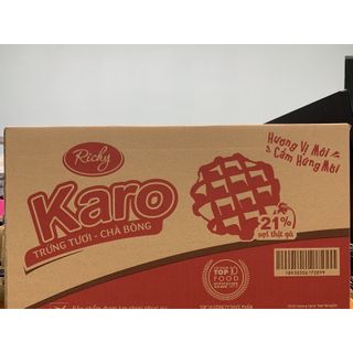 BÁNH TRỨNG CHÀ BÔNG TƯƠI KARO SỢI THỊT GÀ