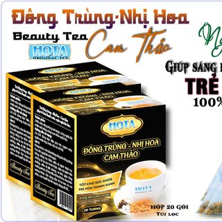 Trà HOTA đẹp da sáng da ngăn ngừa lão hóa 100% thiên nhiên vị ngọt nhẹ thanh tao