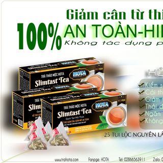 Trà HOTA hỗ trợ giảm cân, giảm mỡ an toàn không tác dụng phụ, vị ngọt nhẹ dễ dùng thảo mộc thiên nhiên túi lọc nguyên cọng