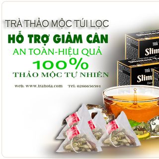 Trà HOTA hỗ trợ giảm cân, giảm mỡ an toàn không tác dụng phụ, vị ngọt nhẹ dễ dùng thảo mộc thiên nhiên túi lọc nguyên cọng