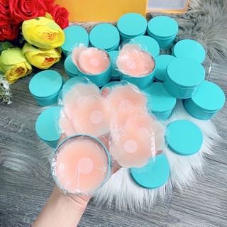 Miêng dán ngực silicon, dán ti hộp 5 cặp siêu dính tái sử dụng được nhiều lần