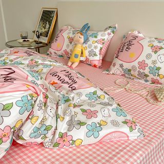 Cotton poly set chăn ga gối CÓ VỎ CHĂN cho homestay, căn hộ, khách sạn - KiMi Decor