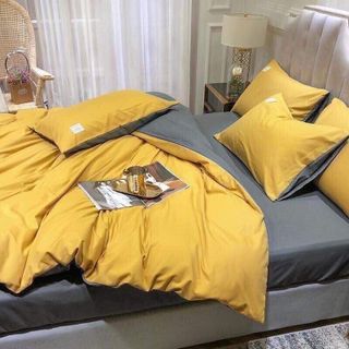 Bộ Chăn Ga Gối Cotton Tici Mới Nhất Cao Cấp Mềm Mịn CÓ VỎ CHĂN cho phòng trọ, homestay, khách sạn, căn hộ - KIMI DECOR