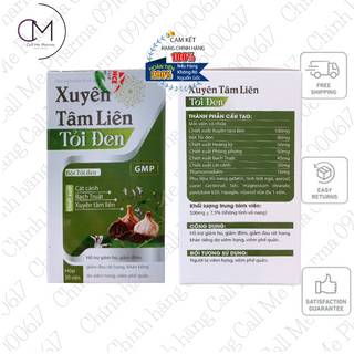 Hộp viên uống Xuyên tâm liên tỏi đen