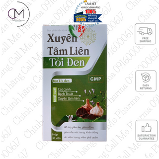 Hộp viên uống Xuyên tâm liên tỏi đen