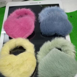 Cột tóc lông mix trái tim