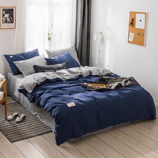 Bộ Chăn Ga Cotton Tici Cao Cấp Phong Cách Hàn Quốc Đủ Size Đủ Màu (không kèm ruột)