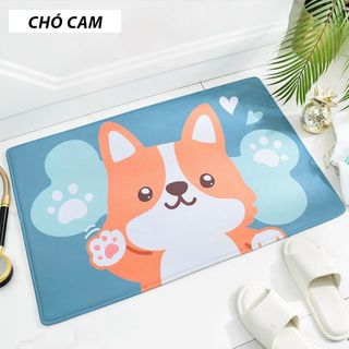 Thảm Lau Chân 3D Siêu Thấm Cực Đẹp, Chống Trơn Trượt, Kháng Khuẩn Cho Phòng Tắm, Phòng Bếp, Phòng Khách