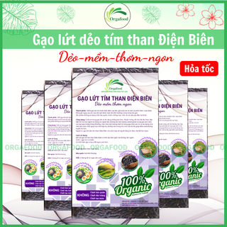 Sỉ gạo lứt tím than Điện Biên Orgafood - gạo sạch hữu cơ, ăn kiêng, eatclean, cho người tiểu đường giá sỉ