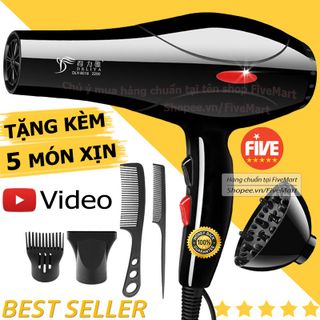 Máy Sấy Tóc Tạo Kiểu Deliya Công Suất Lớn 2200W Tặng Kèm Bộ Phụ Kiện 1 Hoặc 5 Chi Tiết Tùy Phân Loại Máy Sấy giá sỉ