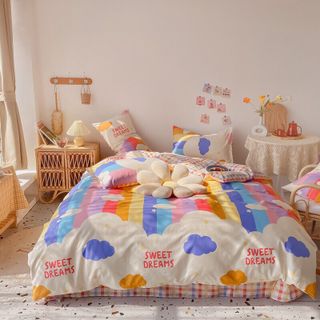 Bộ Chăn Ga Gối Cotton Korea Nhập Khẩu Cao Cấp Mềm Mịn