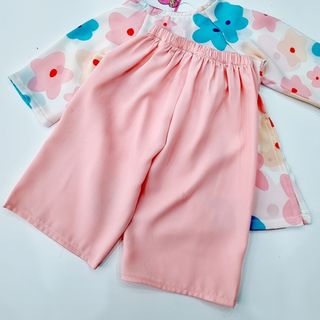 Bộ bà ba hoa đào lụa mango xinh xuất Sắc
