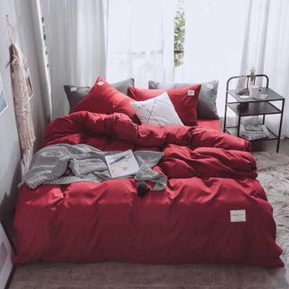 Bộ chăn ga gối Cotton Tici cho homestay, căn hộ, khách sạn CÓ VỎ CHĂN giá sỉ, giá bán buôn