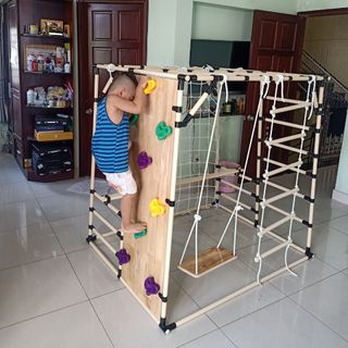 Xà đu đa năng Kenbo leo núi full công năng cho trẻ thỏa sức sáng tạo vận động