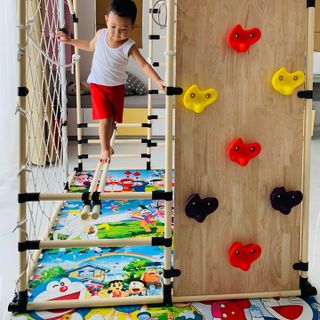 Xà đu đa năng Kenbo leo núi full công năng cho trẻ thỏa sức sáng tạo vận động
