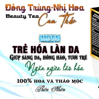 Trà HOTA chống lão hóa, đẹp da Đông trùng nhị hoa cam thảo giá sỉ