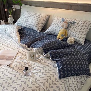 Bộ Ga Giường Full Set Cotton Korea Đủ Kích Thước Trải Nệm 4 Món - SET VỎ CHĂN