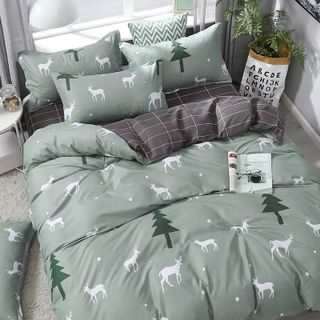 Bộ Ga Giường Full Set Cotton Korea Đủ Kích Thước Trải Nệm 4 Món - SET VỎ CHĂN
