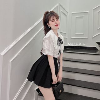 Chuyên sỉ áo cổ bèo cột nơ chà neo Xưởng may YoYo chuyên sỉ thun thái