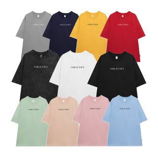 Áo thun trắng trơn tay lỡ form rộng đẹp oversize, áo phông trắng nữ tay lỡ hàn quốc cotton 100% ATT01 Miucho basic tee giá sỉ