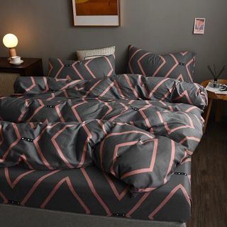 Bộ Chăn Ga Gối Cotton Hoa Văn Dành Cho Căn Hộ Dịch Vụ, Homestay, Khách Sạn Cao Cấp Mềm Mịn CHƯA GỒM CHĂN HCM