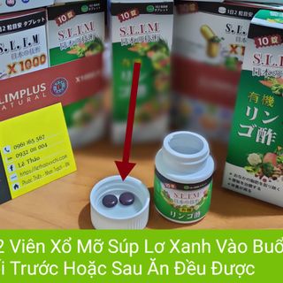 Detox Xổ Mỡ Đêm Súp Lơ Xanh S.L.I.M Hữu Cơ Nhật Bản Mua 2 Tặng 1