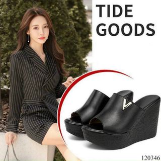 Dép xuồng da mờ