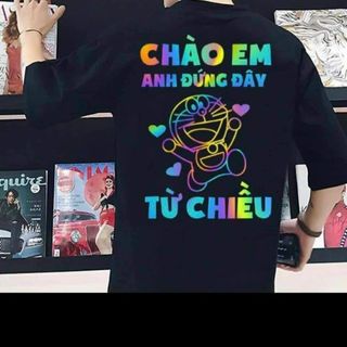 Áo thun in phản quang 7 màu chữ form dưới 70kg may kỹ