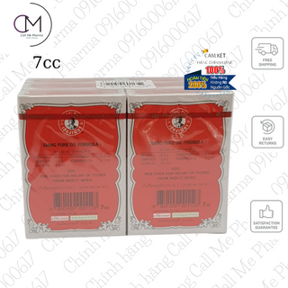 Dầu Gió Đỏ 7CC (Lốc 12 chai) Ông Già Thái Lan Siang Pure Oil Formula I Thái Lan