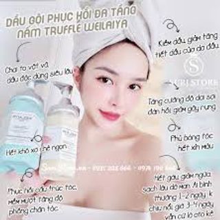 Bộ dầu gội phục hồi đa tầng Nấm Truffle Weilaiya 450ml