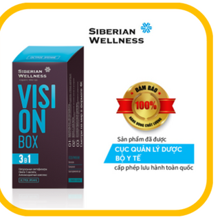 Viên uống tăng cường thị lực, hạn chế lão hóa mắt 3 trong 1 Vision Box – Siberian Wellness – Hộp 30 gói