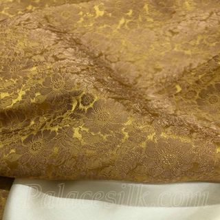 Vải lụa tơ tằm hoa cúc Palacesilk, dệt thủ công, khổ vải 90