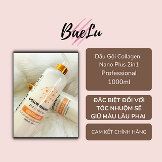 Dầu gội collagen phục hồi tóc hư tổn sau khi nhuộm, duỗi, uốn, đặc biệt dầu gội giữ màu tóc nhuộm lâu phai 1000ml