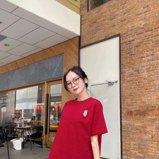 Áo thun nữ cộc tay phong cách ulzzang hàn quốc freesize in hình chú gấu dễ thương đáng yêu màu đỏ nổi bậc áo phông tay ngắn quảng châu chất vải cotton thoáng mát kiểu dáng basic đơn giản trơn dễ mặc giá rẻ