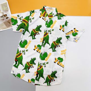 SƠ MI CẶP ĐÔI NAM NỮ FORM RỘNG IN HÌNH KHỦNG LONG