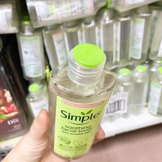 Nước hoa hồng SIMPLE 200ml -Toner CHO DA NHẠY CẢM VÀ DA DỄ NỔI MỤN