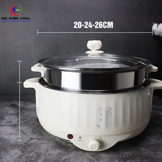 Nồi Lẩu Mini Đa Năng Chống Dính Teflon 3 3 Dung Tích 1.8-2.7-3.2Lít
