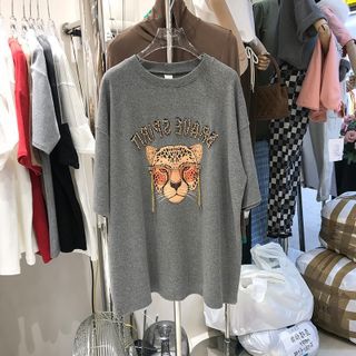 Áo thun from rộng , Áo Oversize Sư Tử đeo kính đính đá cực Cool cho nam và nữ