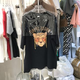 Áo thun from rộng , Áo Oversize Sư Tử đeo kính đính đá cực Cool cho nam và nữ