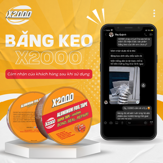 Băng Keo Chống Thấm X2000 Chính Hãng Kích Thước 5CM, 10CM, 20CM - 18kg - Giá sỉ - Giá Buôn Hàng Đủ Cân Bao VAT