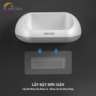 Khay Đựng Xà Phòng Dán Tường OENON, Chất Liệu Nhựa ABS Cao Cấp (Tặng Kèm Miếng Dán)