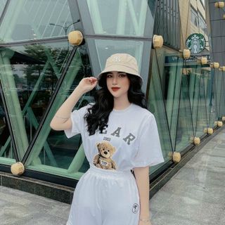 Đồ bộ nữ kn Bear gấu mặc nhà.chất thun conton co giản,thoáng mát freesize dưới 70kg